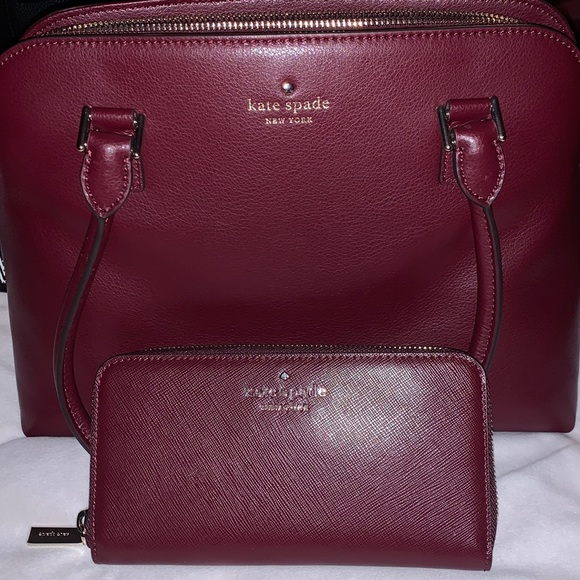 Kate Spade Cherrywood Mariella Shoulder Bag and Large Continental Wallet - Picture 1 of 7